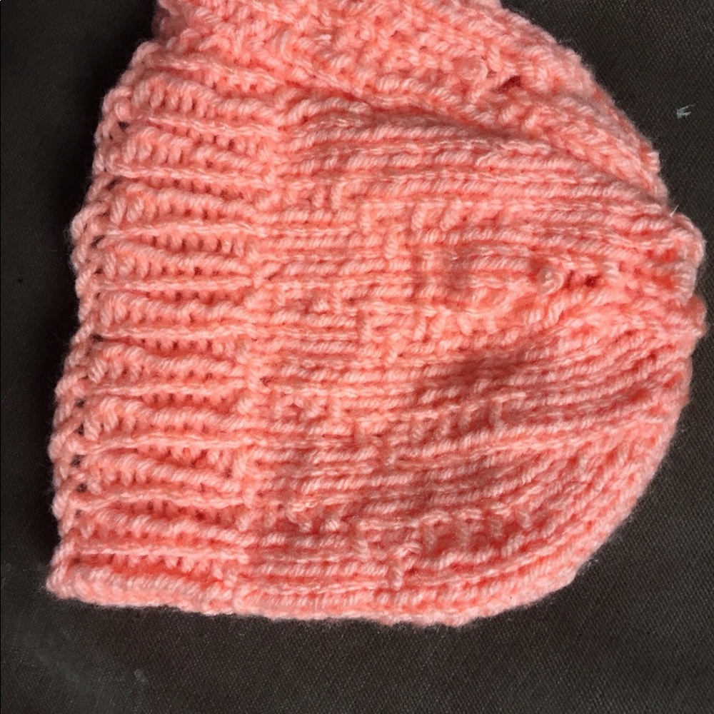 Hand knitted baby hat